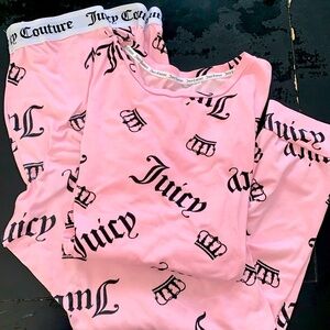 JUICY COUTURE XL PINK PAJAMA SET